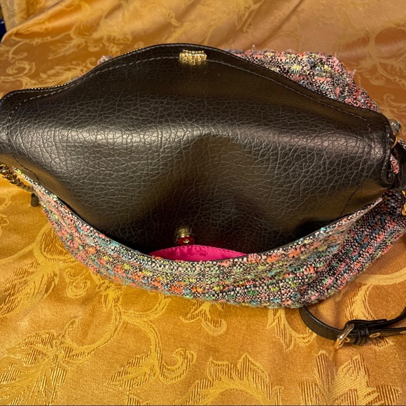 Juicy Couture Tweed and Leather Shoulder Bag - Picture 6 of 9
